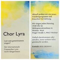 Flyer Lyra Chor k